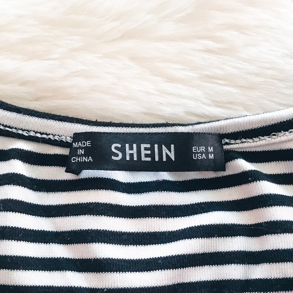 SHEIN striped button up top - Picture 3 of 5